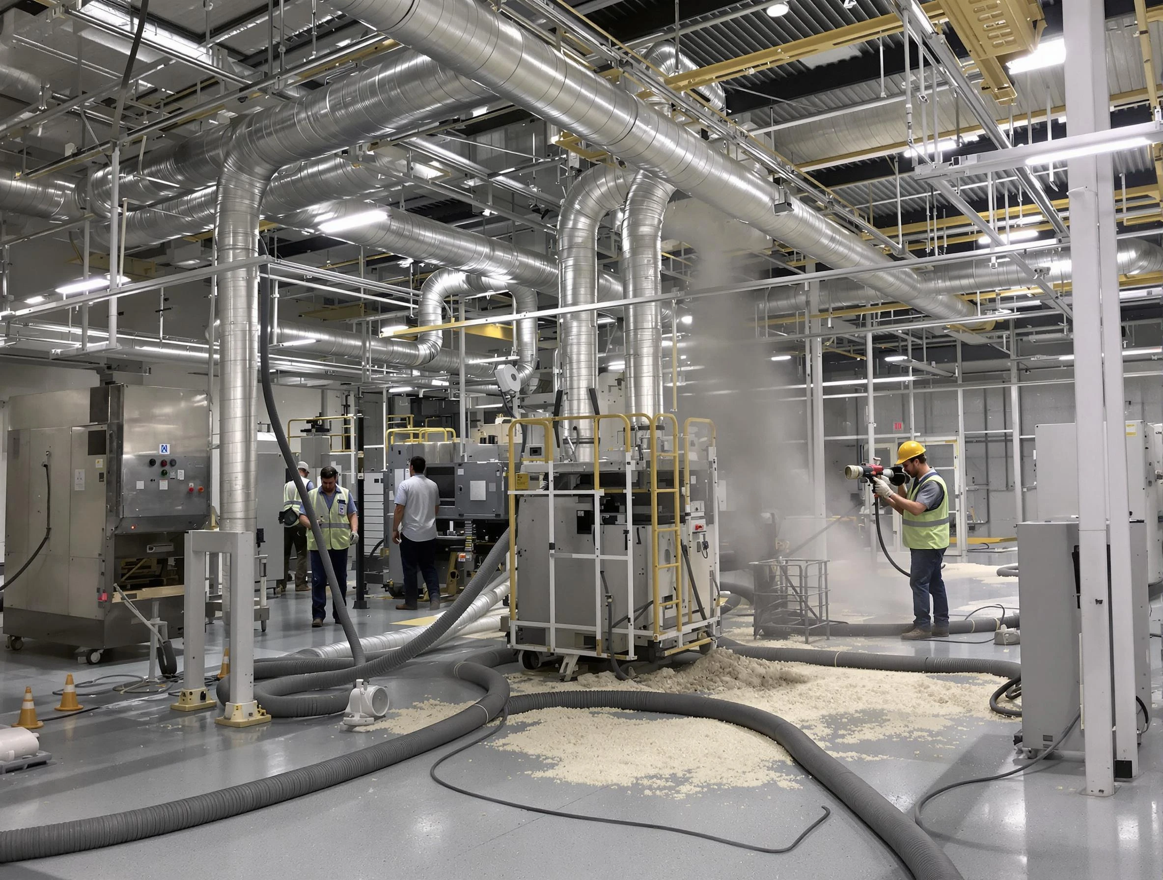 Heavy-duty industrial duct cleaning by Pomona Air Duct Cleaning in Pomona